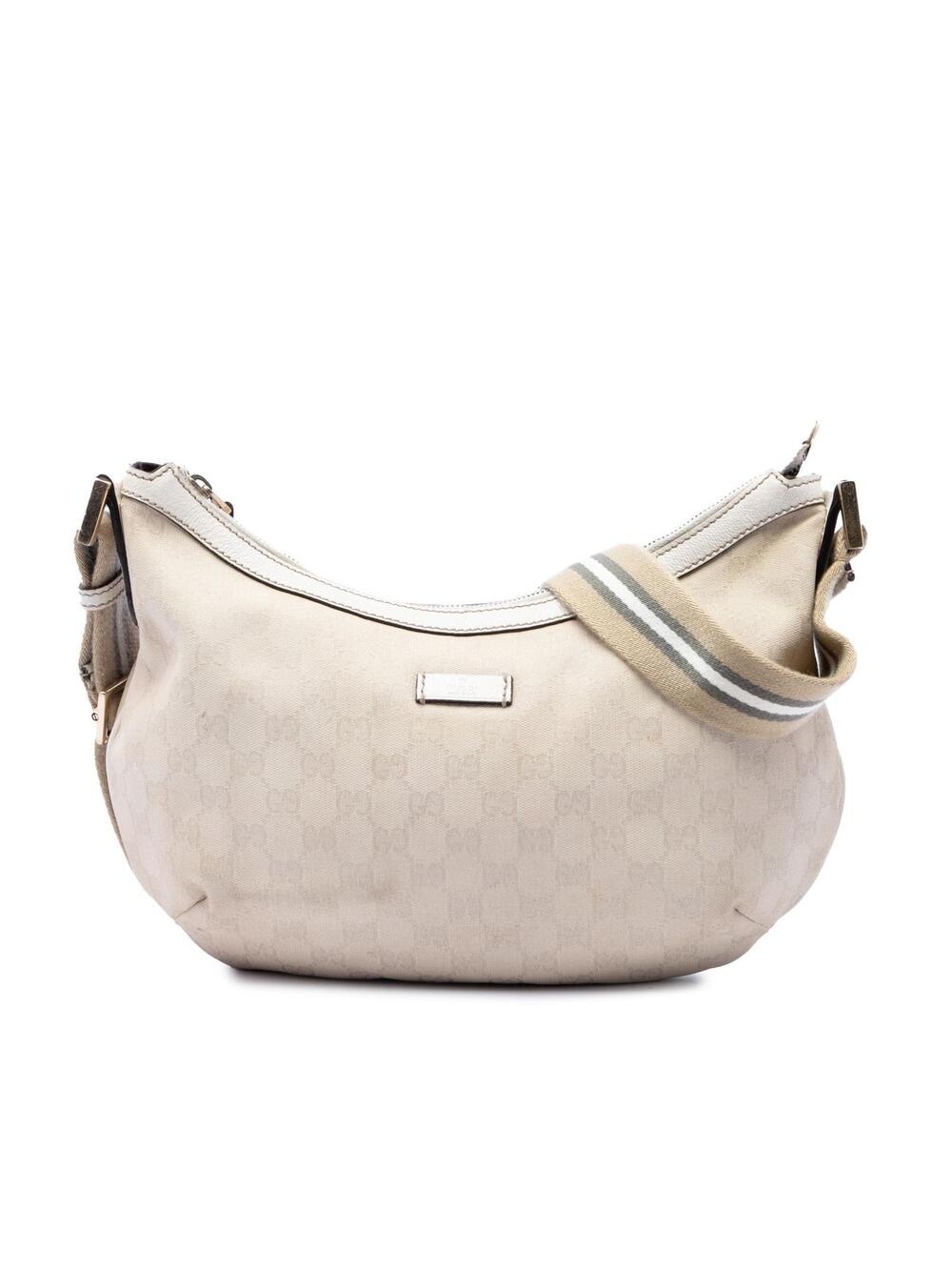 Gucci Gg Canvas Web Crossbody Pre-Loved #362315G49B